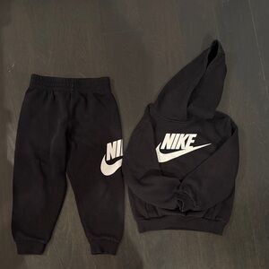 Nike Kids Black Sweatpants & Hoodie Set